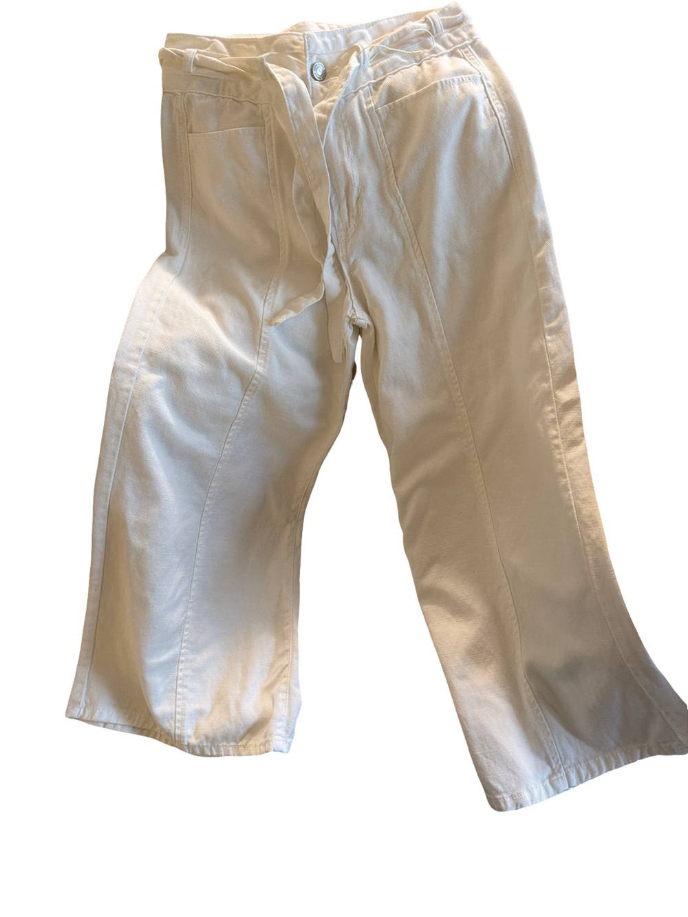 Kensie Men’s Wide-Leg Drawstring Chinos - White